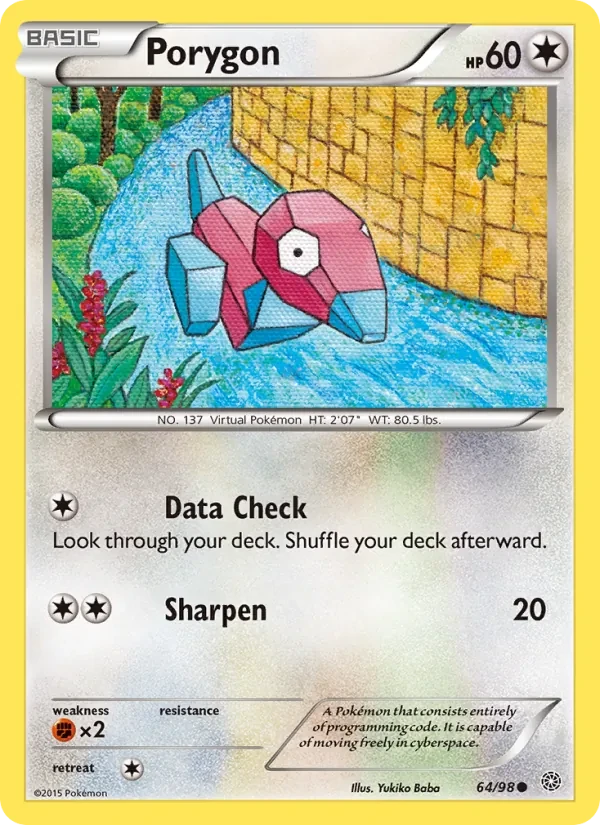 Porygon 64/98 Ancient Origins Pokémon card