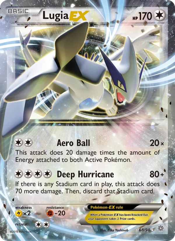 Lugia EX 68/98 Ancient Origins Pokémon card