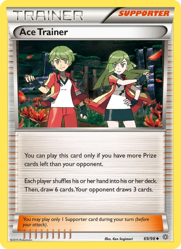 Ace Trainer 69/98 Ancient Origins Pokémon Karte