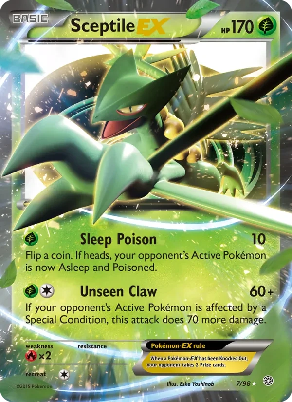 Sceptile EX 7/98 Ancient Origins Pokémon card