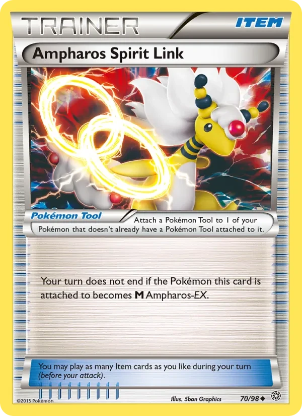 Ampharos Spirit Link 70/98 Ancient Origins Pokémon card