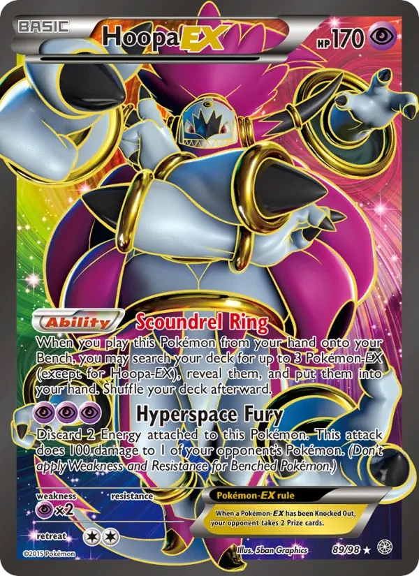Hoopa EX 89/98 Ancient Origins Pokémon card