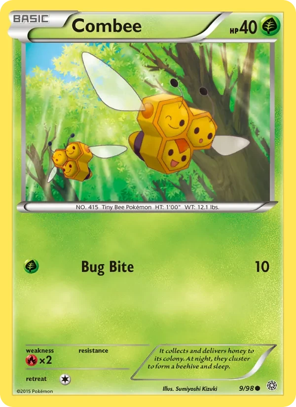 Combee 9/98 Ancient Origins Pokémon Karte