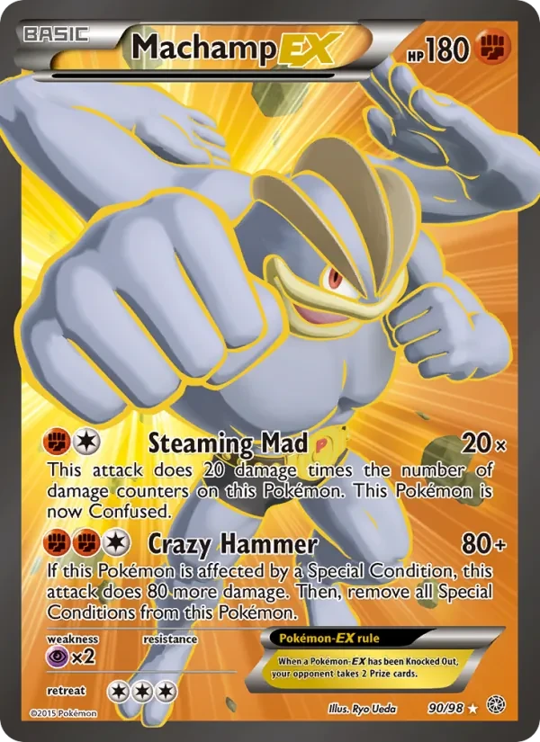 Machamp EX 90/98 Ancient Origins Pokémon card