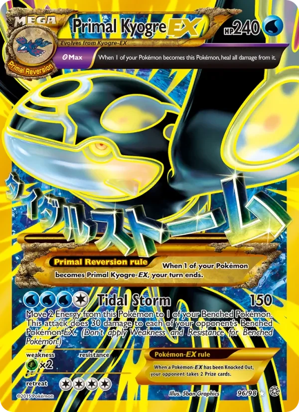 Primal Kyogre EX 96/98 Ancient Origins Pokémon card