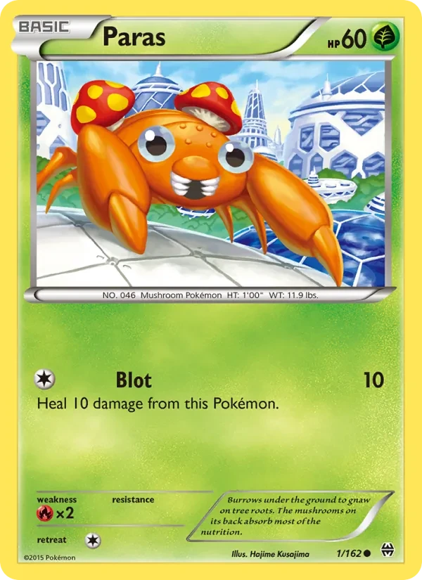 Carta Pokémon Paras 1/162 BREAKthrough