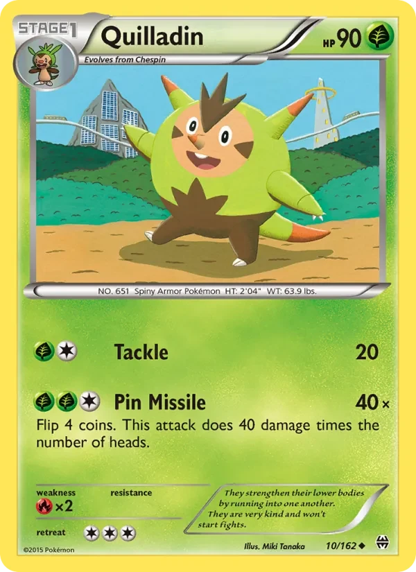 Quilladin 10/162 BREAKthrough Pokémon card
