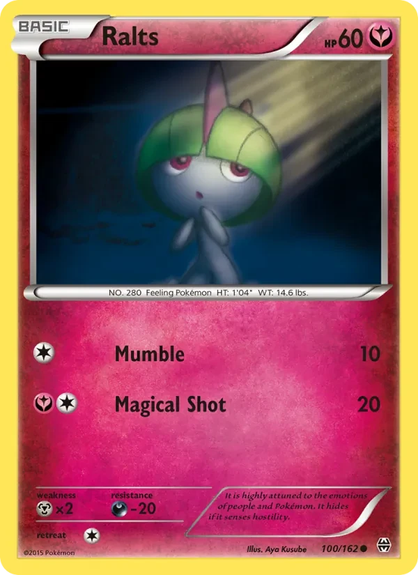 Ralts 100/162 BREAKthrough Pokémon card