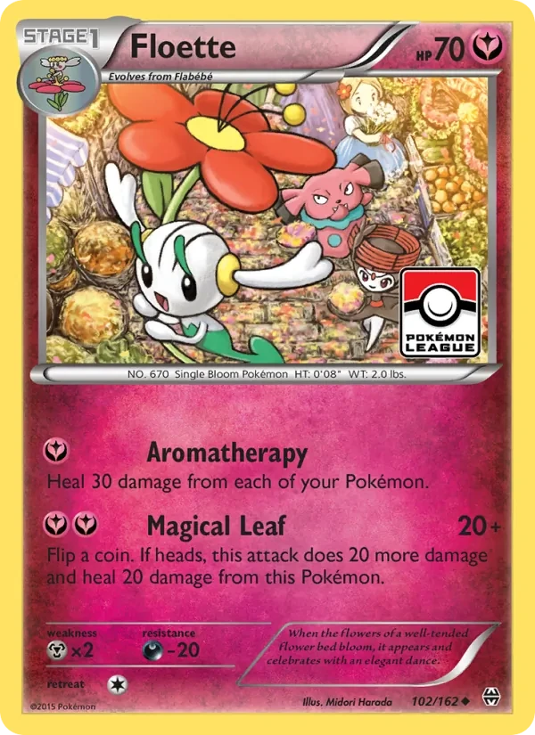Floette 102/162 BREAKthrough Pokémon card