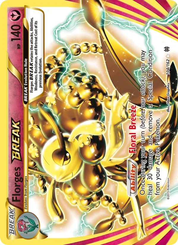 Carta Pokémon Florges BREAK 104/162 BREAKthrough