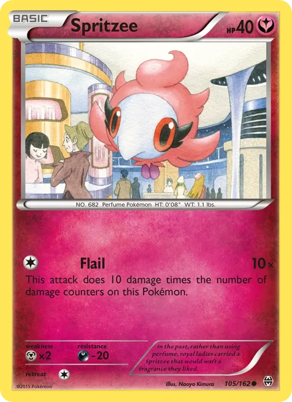 Spritzee 105/162 BREAKthrough Pokémon card