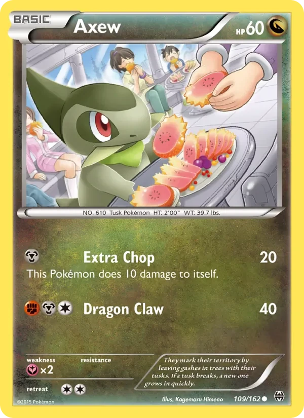 Axew 109/162 BREAKthrough Pokémon card