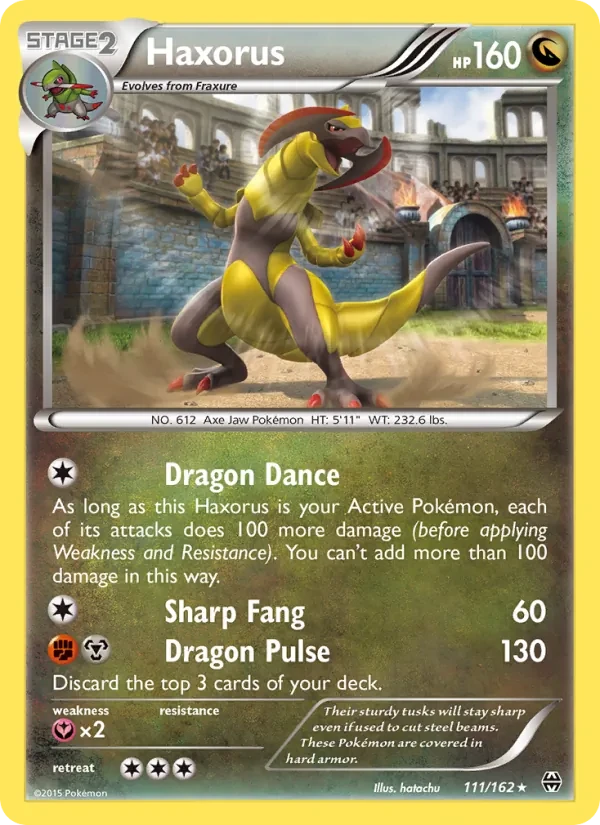 Haxorus 111/162 BREAKthrough Pokémon card