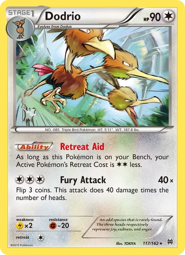 Dodrio 117/162 BREAKthrough Pokémon card