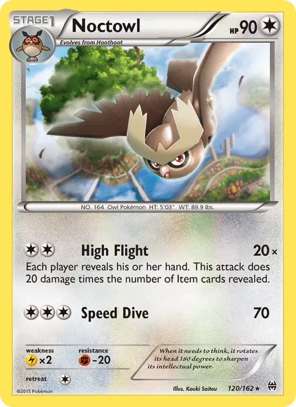 Noctowl 120/162 BREAKthrough Pokémon card