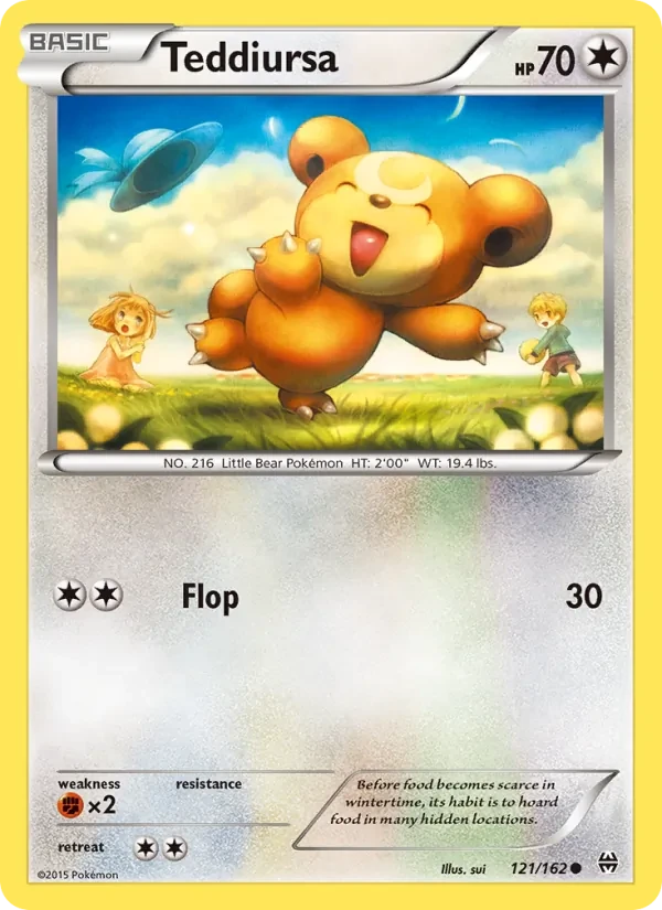 Teddiursa 121/162 BREAKthrough Pokémon Karte