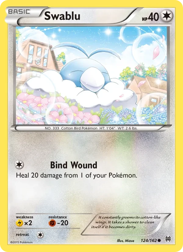 Swablu 124/162 BREAKthrough Pokémon card