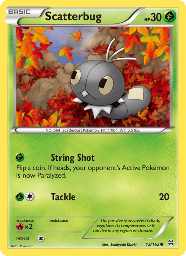Carte Pokémon Scatterbug 13/162 BREAKthrough