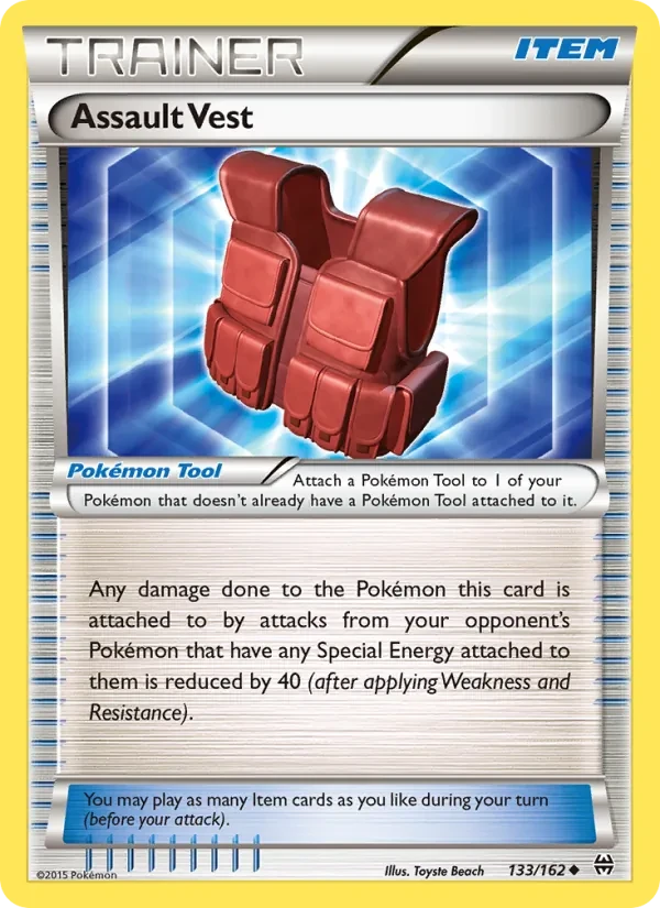 Assault Vest 133/162 BREAKthrough Pokémon card