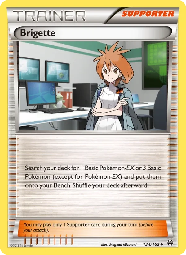 Brigette 134/162 BREAKthrough Pokémon card