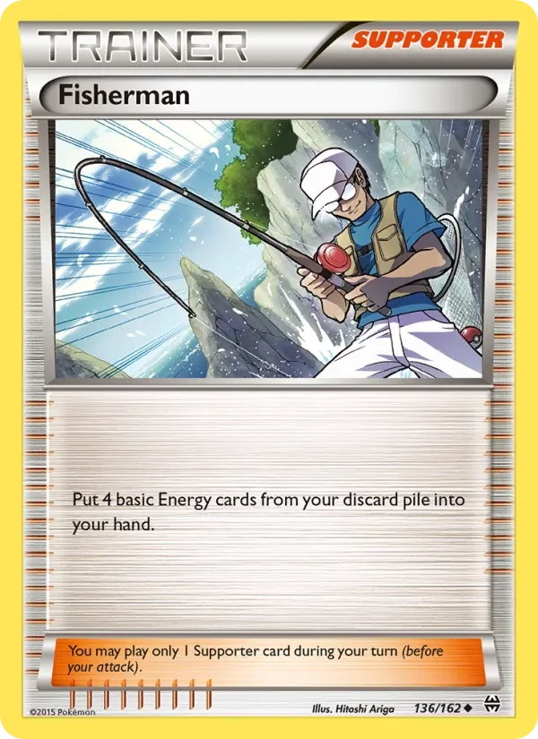 Fisherman 136/162 BREAKthrough Pokémon card