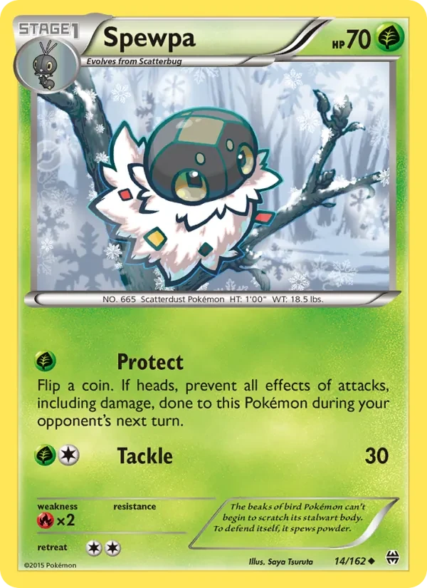 Spewpa 14/162 BREAKthrough Pokémon card