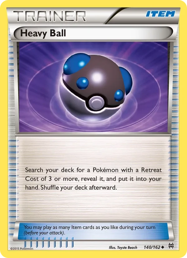 Heavy Ball 140/162 BREAKthrough Pokémon card