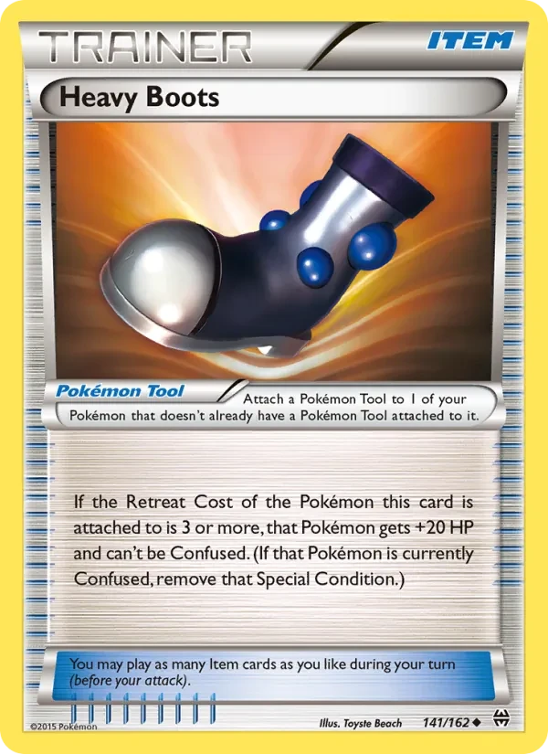 Heavy Boots 141/162 BREAKthrough Pokémon Karte