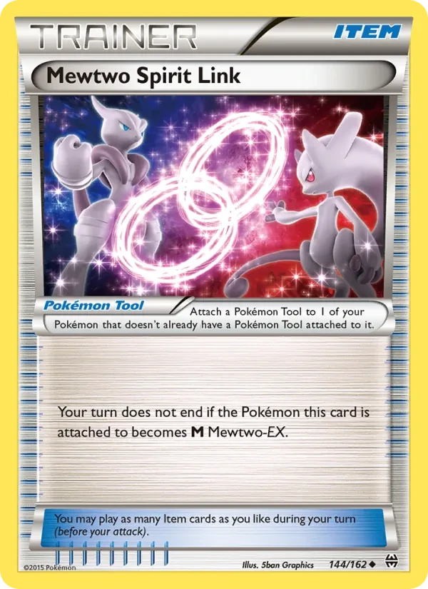 Mewtwo Spirit Link 144/162 BREAKthrough Pokémon card