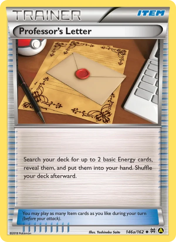 Professor's Letter 146/162 BREAKthrough Pokémon card
