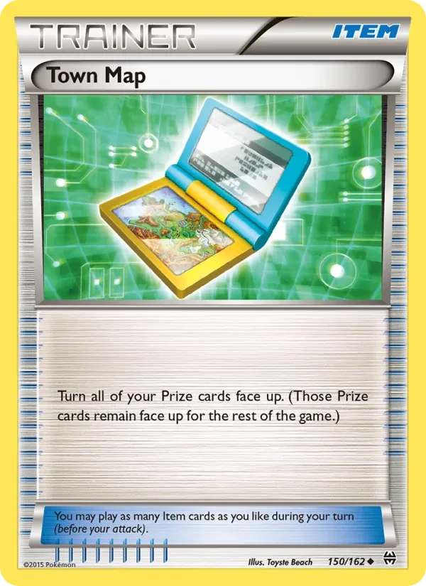 Town Map 150/162 BREAKthrough Pokémon card