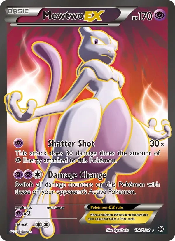 Mewtwo EX 158/162 BREAKthrough Pokémon card