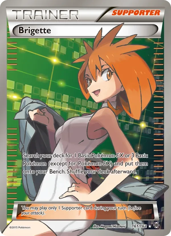 Brigette 161/162 BREAKthrough Pokémon card
