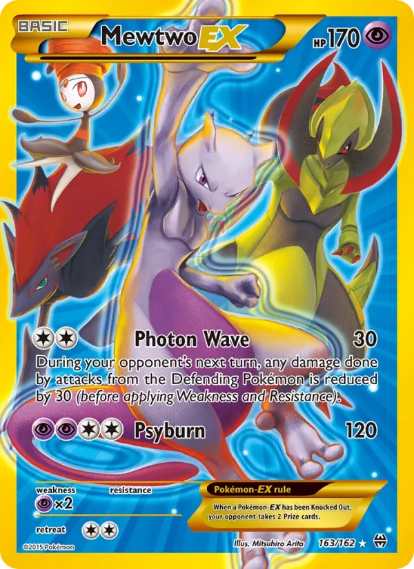 Mewtwo EX 163/162 BREAKthrough Pokémon card
