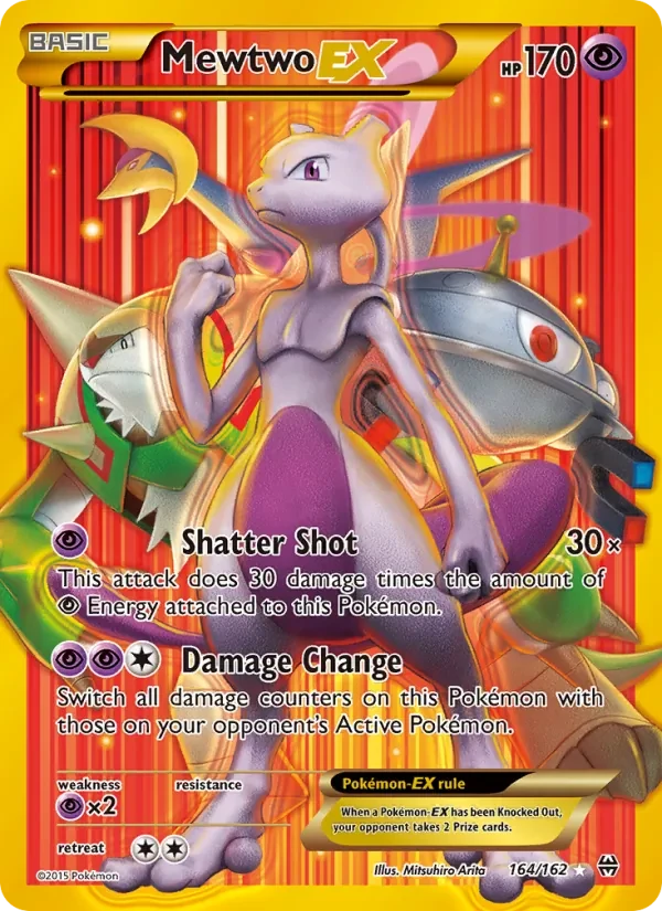 Mewtwo EX 164/162 BREAKthrough Pokémon Karte
