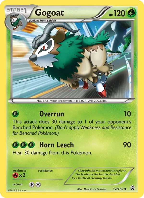 Gogoat 17/162 BREAKthrough Pokémon card