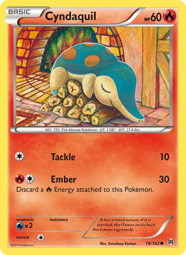 Cyndaquil 18/162 BREAKthrough Pokémon card