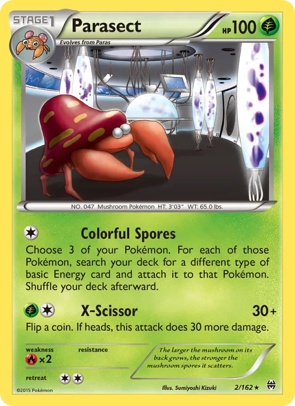 Parasect 2/162 BREAKthrough Pokémon card