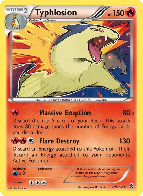 Carta Pokémon Typhlosion 20/162 BREAKthrough