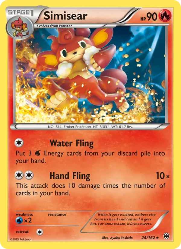 Carte Pokémon Simisear 24/162 BREAKthrough