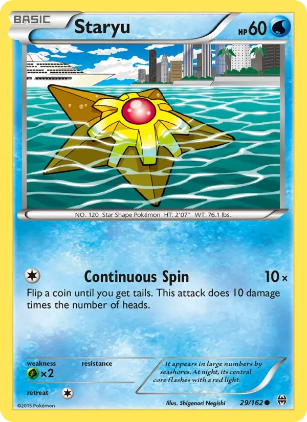 Staryu 29/162 BREAKthrough Pokémon card