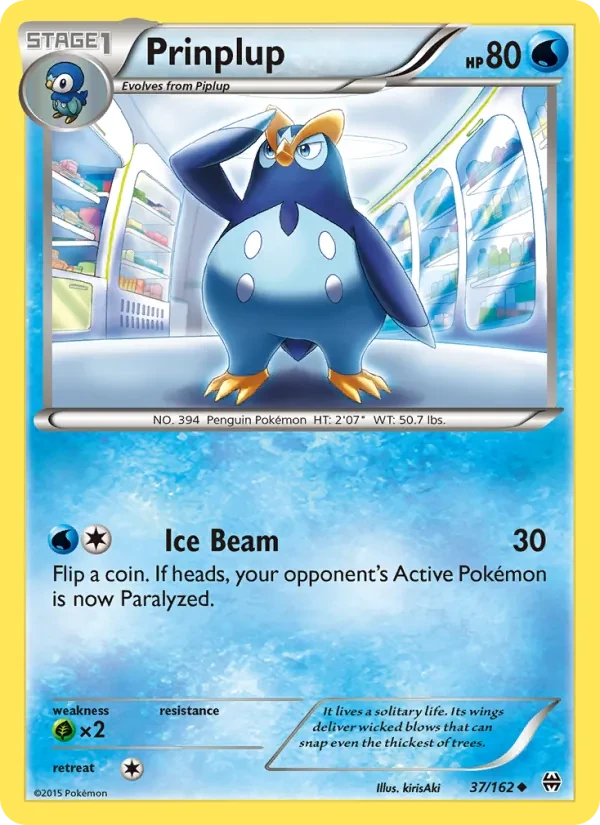 Carta Pokémon Prinplup 37/162 BREAKthrough