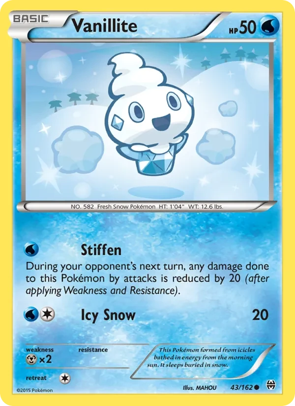 Vanillite 43/162 BREAKthrough Pokémon card