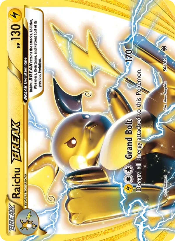 Raichu BREAK 50/162 BREAKthrough Pokémon Karte