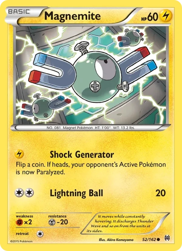 Carta Pokémon Magnemite 52/162 BREAKthrough