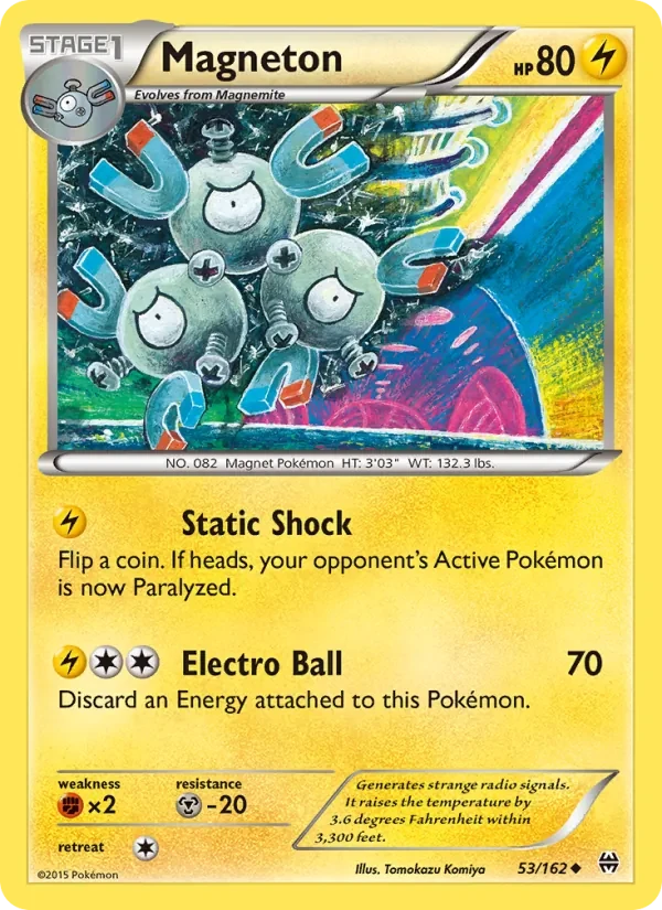 Magneton 53/162 BREAKthrough Pokémon card