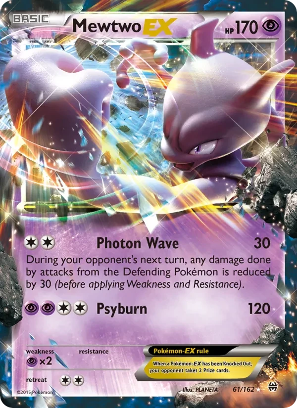 Mewtwo EX 61/162 BREAKthrough Pokémon card