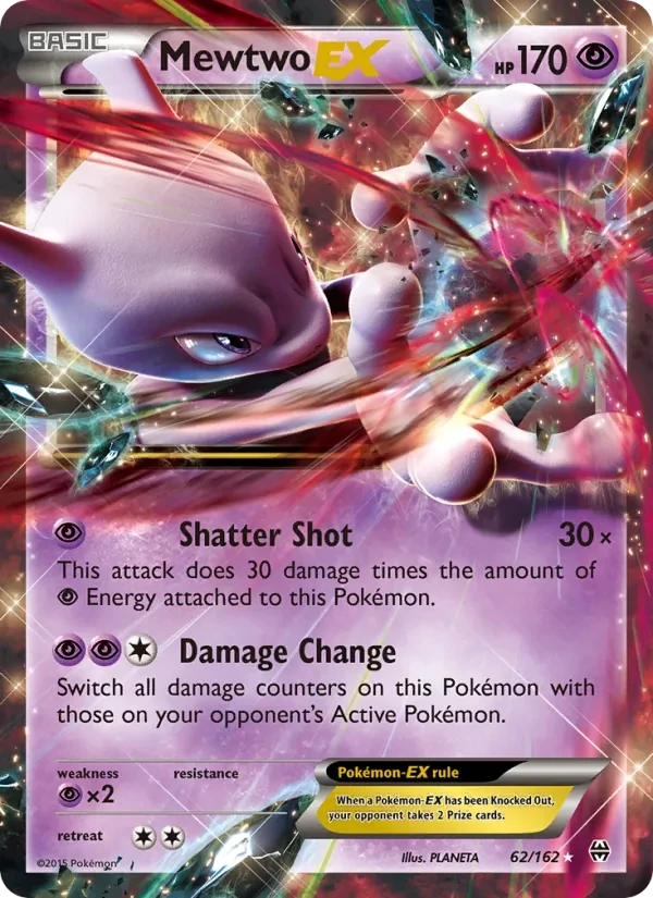 Mewtwo EX 62/162 BREAKthrough Pokémon card