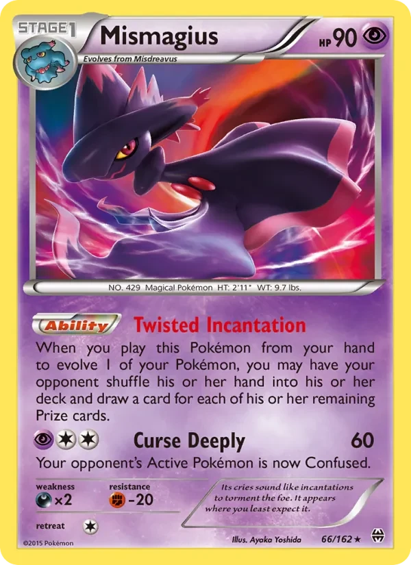 Mismagius 66/162 BREAKthrough Pokémon card