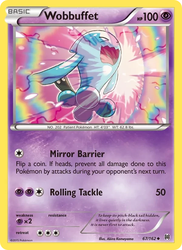 Wobbuffet 67/162 BREAKthrough Pokémon card